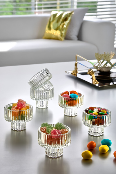 İLİVA 6 lı Cam Origami Mini Sunumluk Lokumluk Kahve Yanı Drajelik | Pinterest...