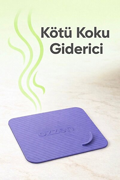 ozzen Lila Kötü Koku Böcek Önleyici Silikon Mat Banyo Mutfak Lavabo Balkon Gider Tıpası Kapağı