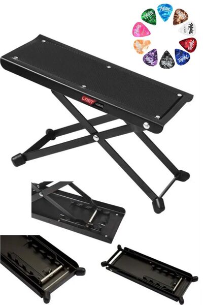 Lastvoice Gs-03 Gitar Ayaklığı Ayak Sehpası 5 Kademe Pena Hediye (METAL SAĞLAM AYAKLAR)