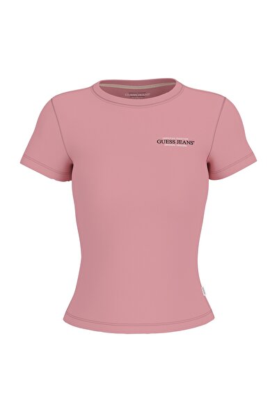 Guess Jeans Ss Cn Slim Kadın Slim Fit T-Shirt