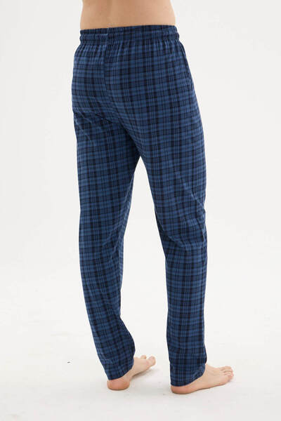 KLY Ekose Ince Tek Alt Rahat Pamuk Penye Pijama