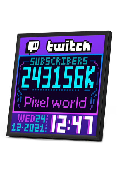 DIVOOM Pixoo-64 App Kontrollü Wifi Animasyonlu 64x64 Piksel LED Ekran Resim Ç...