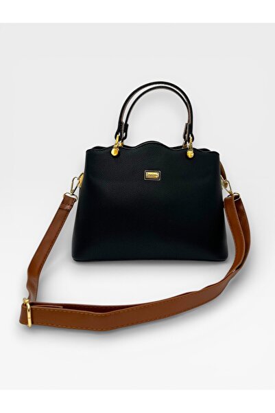 Sanmorris Geantă de mână și de umăr elegantă pentru femei, cu 2 compartimente...