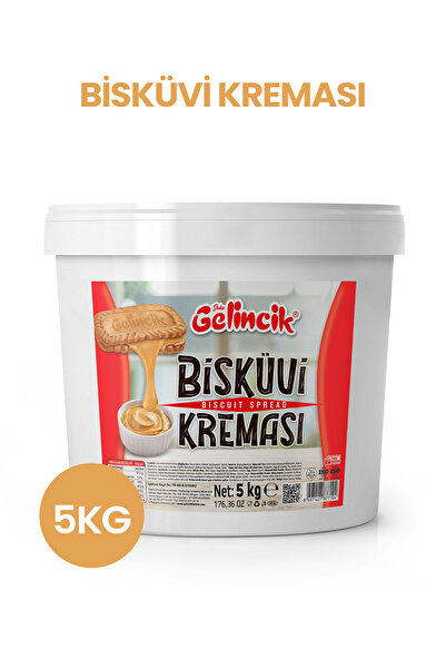 GELİNCİK HAŞHAŞ BİSKÜVİ KREMASI SMOOTH ÖZEL ÜRETİM 5KG KAHVALTILIK KREMA BİSK...