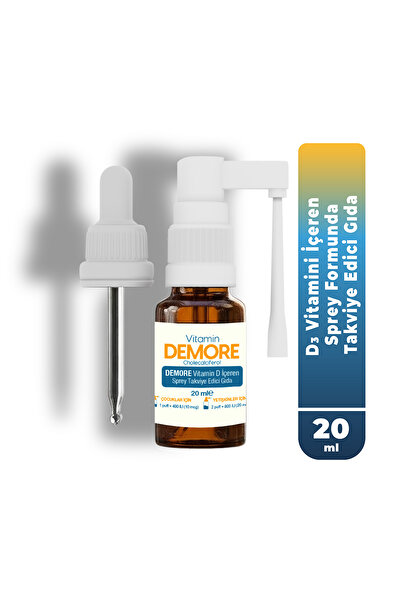 PHARMALEAF İLAÇ VE KOZMETİK Demore 20 ml D Vitamini Sprey, Vitamin D3 ( D Vit...
