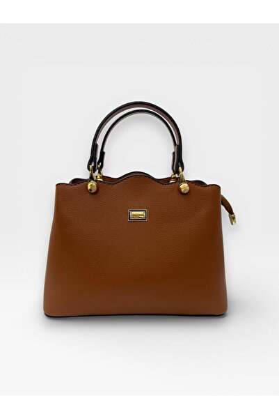 Sanmorris Women's 2-Compartment Wave Detailed Stylish Hand and Shoulder Bag with Adjustable Strap