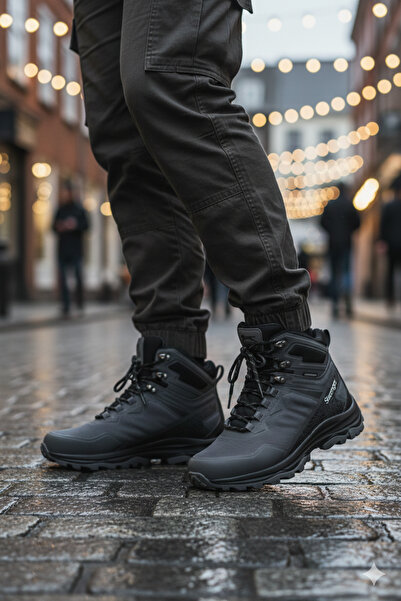 Slazenger WAKANDA Erkek Su Geçirmez Füme Gri Outdoor Günlük Bot Ayakkabı
