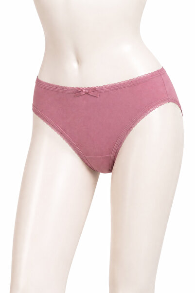 Yıldız Çamaşır Kadın Beyaz 6'lı Paket Bambu Dantelli Bikini Külot