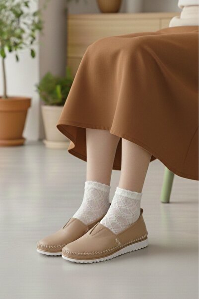 N Napa Shoe Breathable Genuine Leather Comfortable Sole Women's Casual Shoes Napa-108