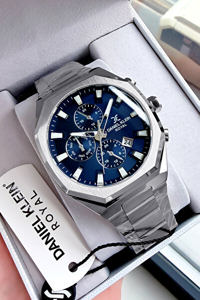 Daniel Klein Orijinal Erkek Kol Saati 3 Atm Su Geçirmez Gümüş Renk Çelik Kord...