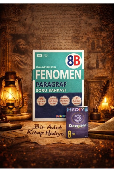 Fenomen Yayıncılık Fenomen 8.sınıf Paragraf (B) 3'lü Deneme Hediyeli