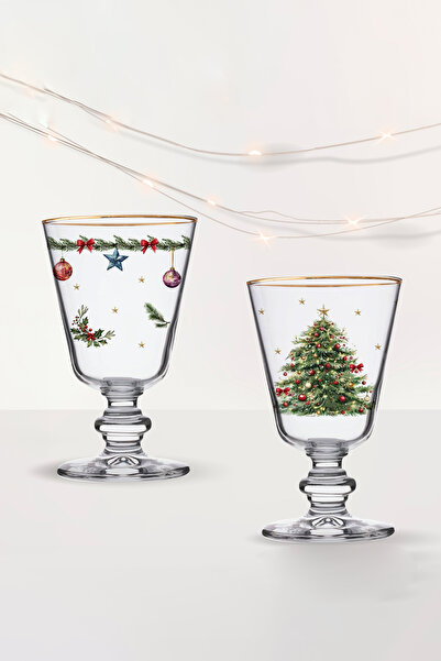 Rakle Pine Glow Set of 4 Footed Glasses 280 Cc