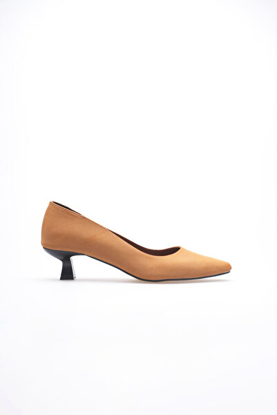 marchéo Alina Women's Orange Suede Heeled Shoes