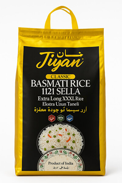 JİYAN 1121 Extra Uzun Taneli Basmati Pirinç 5 Kg