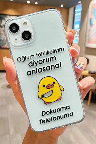 3GEN CASE İphone 15 Plus-İphone 14 Plus Uyumlu Desenli Şeffaf Silikon Kılıf