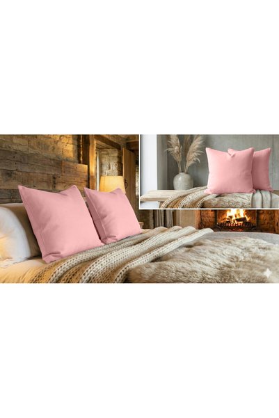 Sabia Soft Touch 100% Cotton 70X70Cm Square Pillowcase & Cushion Cover Set of 2