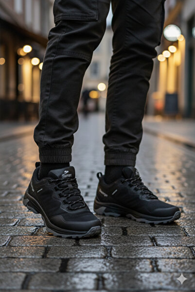 Slazenger Premium İthl Wp Erkek Su Geçirmez Siyah Outdoor Günlük Ayakkabı