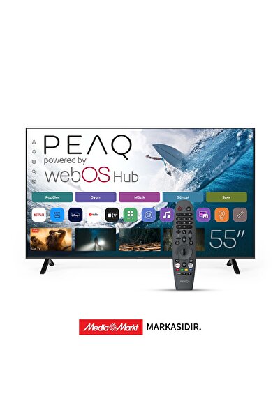 PEAQ PQ55FMN25 55 inç 139 Ekran Dahili Uydu Alıcılı Smart LED TV