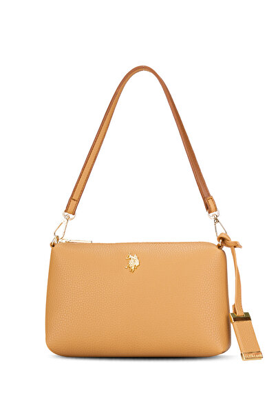 U.S. Polo Assn. Geantă de umăr pentru femei Camel Us26145