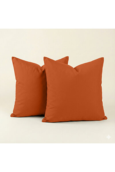 Sabia غطاء وسادة مربع 70×70 سم مصنوع من القطن 100٪، طقم من قطعتين، 62 خيط (155 TC)