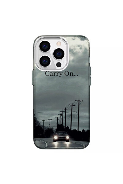 Turkuaz iPhone 14 Pro Compatible Carry on Designed Luxury Silicone Case