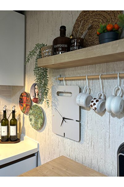 MERKARE Pinterest Viral Kitchen Cutting Board Model Design Wall Clock 28X38Cm