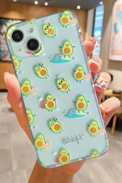 3GEN CASE İphone 15 Plus-İphone 14 Plus Uyumlu Desenli Şeffaf Silikon Kılıf