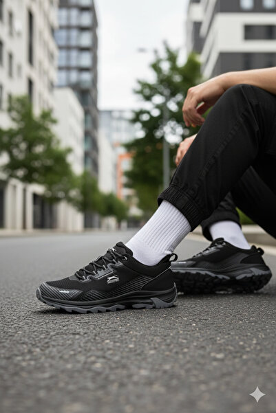 Slazenger Premium Series İthl Outdoor Erkek Su Geçirmez Ayakkabı Bot Siyah
