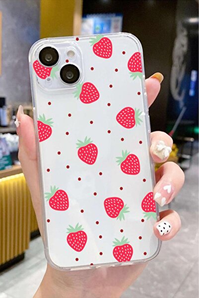 3GEN CASE İphone 15 Plus-İphone 14 Plus Uyumlu Desenli Şeffaf Silikon Kılıf