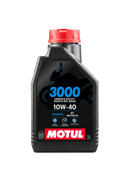 Motul 3000 10W40 4T 1 Lt 4 Zamanlı Motosiklet Yağı