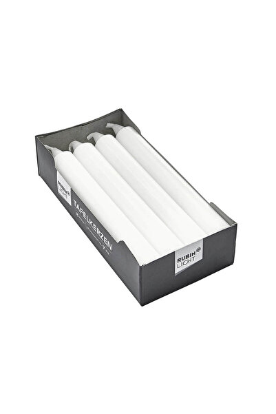 Rubinlicht Şamdan Beyaz Mum  8li