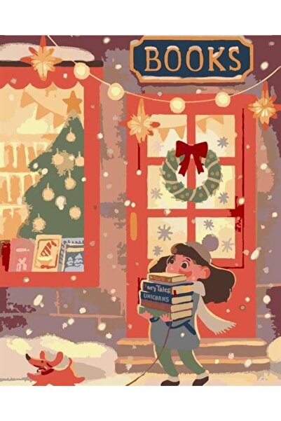 wombhobby Books Sayılarla Boyama Seti 50x65 Cm ( Tuval Şasesine Gerili)