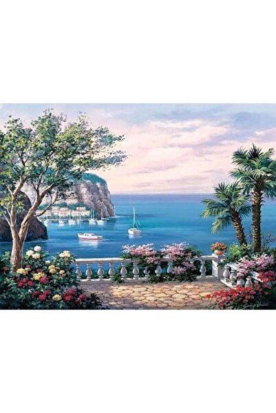 wombhobby Balkon Manzarası 2 Sayılarla Boyama Seti 40x50 Cm Çerçeveli (Kasnağ...
