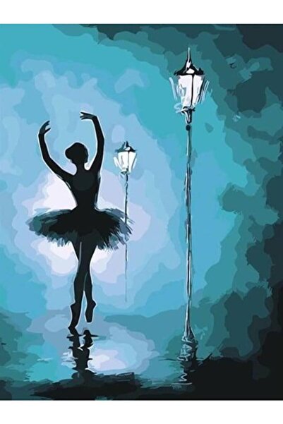 wombhobby Sokak Işığında Bale Sayılarla Boyama Seti 40x50 Çerçeveli (Kasnağa ...