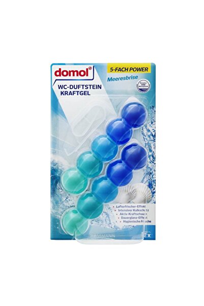 DOMOL WC Kokusu Jel Blok Power Okyanus Esintisi, 2 x 35 gr