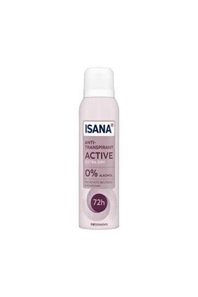 ISANA Sprey Deodorant Active Ekstra Dry 72h, 150 ml
