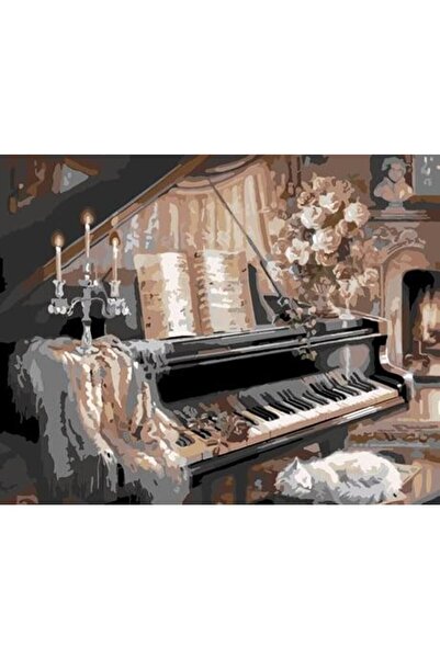 wombhobby Utangaç Güzel Sayılarla Boyama Seti 40x50 Cm (tuvale Gerili)