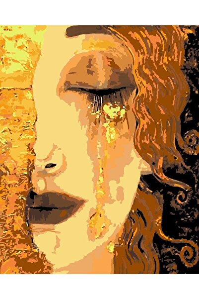wombhobby Gustav Klimt Ağlayan Kadın Sayılarla Boyama Seti 50x65 Cm Çerçeveli...