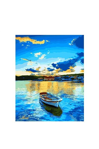 wombhobby Tekne Sayılarla Boyama Seti  60X75 cm (Tuvale Gerili)
