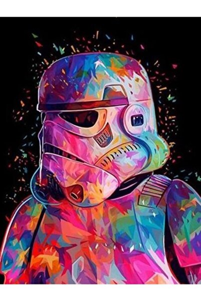 wombhobby Starwars Klon Asker Sayılarla Boyama Seti 40x 50 Cm (TUVALE GERİLİ)