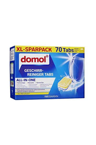 DOMOL Bulaşık Makinesi Tableti All in One, 70'li