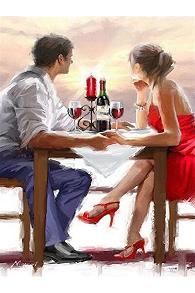 wombhobby İlk Buluşma Sayılarla Boyama Seti 40x 50 Cm( Tuval Şasesine Gerili)