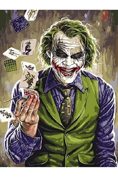 wombhobby Joker Sayılarla Boyama Seti 40x50 Cm (tuvale Gerili)