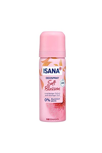 ISANA Deodorant Sprey Soft Blossom 24h Seyahat Boy 50ml