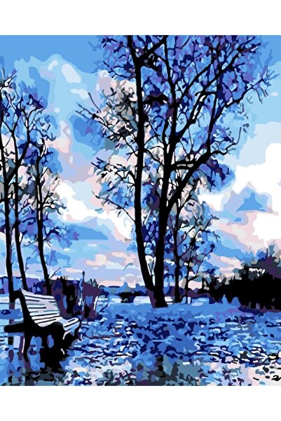 wombhobby Sayılarla Boyama Hobi Ve Tablo Seti 40x50 Cm (Çerçeveli (Kasnağa ) ...