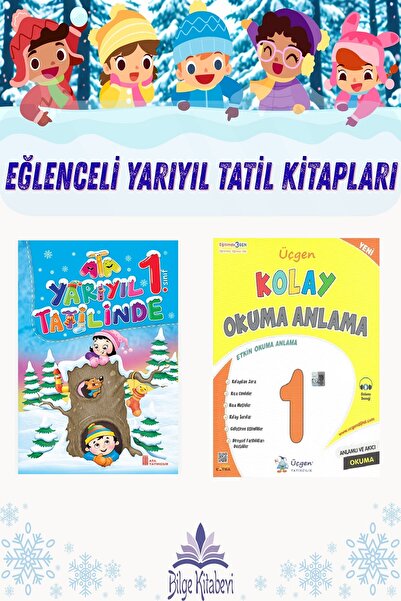 Ata Yayıncılık 1.Sınıf Yarıyıl Tatili+Kolay Okuma Anlama
