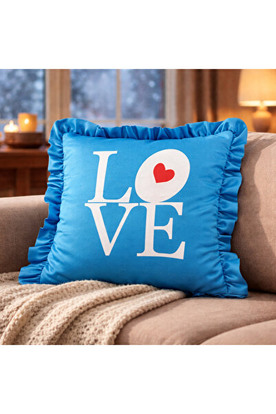 Evidea Soft Solari Cushion Cover - Blue - 45X45 cm
