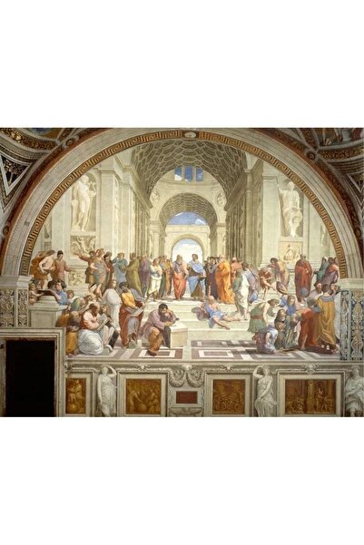 wombhobby Atina Okulu Sayılarla Boyama Seti(40x50 Cm Tuval Şasesine Gerili)