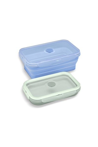 İdeen Welt Ideenwelt Katlanır Gıda Saklama Kabı 2'li