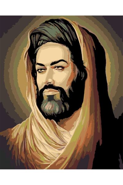 wombhobby Hz. Ali Sayılarla Boyama Seti 40x50 Cm (tuvale Gerili)